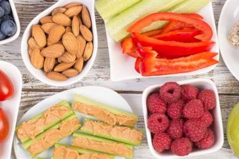 Make snacks with foods from different food groups. Use snacks to calm your hunger.