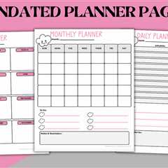 Unlocking Your Full Potential: The Art of Productivity with Printable Undated Planner Pages