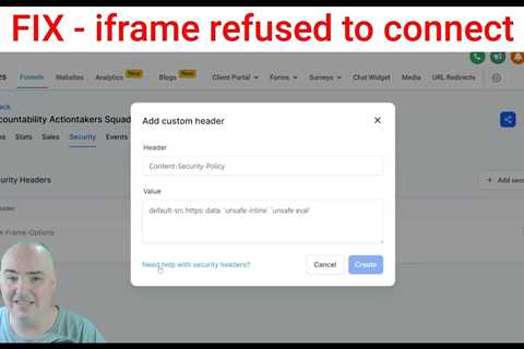 iframe refused to connect gohighlevel fix – Highlevel how to embed website funnel security header